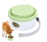 Silicone Dog Travel Bowl, étanche Portable Silicone Bowl, Folding Silicone Pet Dish, Lightweight Travel Dog Bowl 3,9 x 2,21" pour le camping, la randonnée, le voyage (Purple, Green, Blue, Pink)