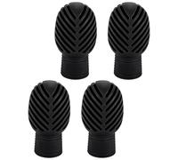 Silicone Drumsticks Head Covers - 4pcs Drum Mute Tips 3.2x1.7cm Shock Absorbing Stick End Caps, Tough Wear Resistant Design | Improves Playing Stability Protects Drumsticks Smooth Control for D