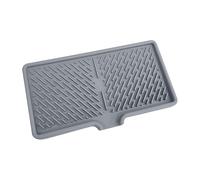 Silicone Drying Mat - Absorbent Protector Pad, Spill Proof Silicone Mat, Non Slip Durable | Kitchen Sink Bathroom Dorm RV Camping Coffee Drainer For Quick Efficient Dish Drying And Cleanup