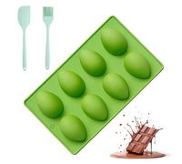Silicone Egg Shaped Molds for Oven, Non-Stick Easter Egg Silicone Mold for Baking for Cake, Jello, Chocolate, Dessert with 2 Bonus Gifts (A)