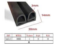 Silicone/EPDM/TPE/RUBBER Double E B-shape Cold Storage Door Sealing Strip High Temperature Oven Freezer Door Equipment strip(40 X 45 MM,10M)