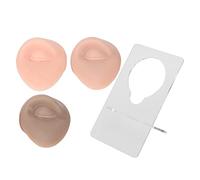Silicone Eye Model Piercing Percing Practice Human Eyes Model 3pcs Set Soft Acrylique Stand