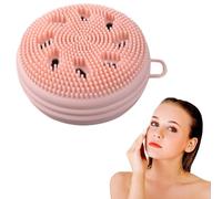Silicone Facial Cleansing Brush - 2.36 * 2.36 * 1.18 Inches Face Washing Brush | Silicone Fâce Scrubber with Soft Bristles | Manual Face Wash Scrub for Fâce Skincare Brushes for Deep Cleaning
