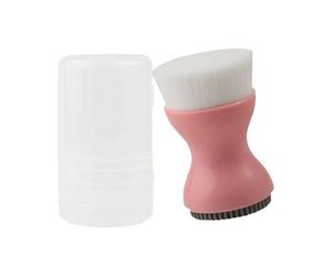 Silicone Facial Cleansing Brush, 2.8 Inch Double-Ended Beauty Tool, Gentle Scrub Brush For Home Travel Bath Time Hotel Daily Night, Morning, Vacation, Work, Skin Care Routine Accessory
