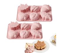 Silicone Fall Chocolate Mold | 2 Pieces 3D Thanksgiving Cupcake Decor Mould