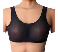 Silicone Faux Seins Insère Soutien Gorge Prothèses Mammaires pour Cosplay Mastectomie Transgenre Crossdresser Travesti (AA Cup (400g))