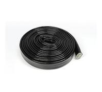 Silicone Fiberglass Tube Coated Glass Fiber Braided Fireproof Cable Sleeve Protector Fire Retardant Case pour câble Audio,appareils domestiques(Black,40mm,10 Meters)