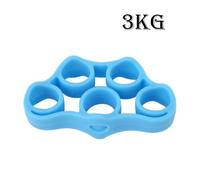 Silicone Finger Gripper Strength Trainer Resistance Band Hand Grip Wrist Yoga Stretcher Finger Trainer Exercise, Bleu Marine Bleu