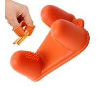 Silicone Finger Protectors, Heat Resistant Finger Covers, Anti Slip Silicone Sleeves, Kitchen Cooking Safety Cots, Reusable Fingers Guards for Cutting Handling, 3,94 × 2,36 × 1,57 inches, for Men Home
