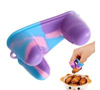 Silicone Finger Protectors, Heat Resistant Finger Covers, Anti Slip Silicone Sleeves, Kitchen Cooking Safety Cots, Reusable Fingers Guards for Cutting Handling, 3,94 × 2,36 × 1,57 inches, for Men Home