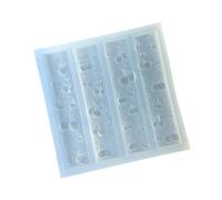 Silicone flexible pour des motifs uniques de cerises, robuste et facile à manipuler, s'adapte à tous les types et tailles d'ongles en silicone