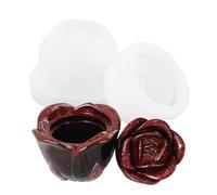 Silicone Flower Box Mold - Rose Shape Planter Resin Casting Mould | DIY Concrete Container, Candle Holder, Jewelry Organizer, Clay, Plaster, Cement Craft Tool, Handmade Storage Pot, Epoxy Resin Decor