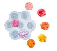 Silicone Flower Molds, Decorating and Craft Tools for Candle, Soap, Resin, Candy Making, Perfect for DIY Wedding, Party, and Art Project Creation 4.72x4.33x0.98 inchess