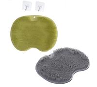 Silicone Foot Scrubber For Shower, Shower Foot Scrubber Mat, Multi-Functional Silicone Massage Mat, Shower Foot Massager Scrubber Mat (O)