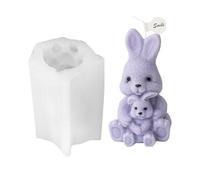 -Silicone Form- 3D forme de lapin, chandeliers de Pâques cast | silicone bricolage de haute qualité pour, plâtre, son et, décoration de Pâques parfaite
