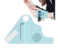 Silicone Foundation Mixing Palette, Wrist Strap Makeup Palette, Cosmetics Mixing Palette, Professional Beauty Tools 24x14x1.6cm/9.45x5.51x0.63 Inches for Girls