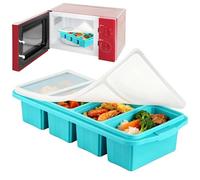 Silicone Freezer Mold Set, Leakproof Food Portion Organizer, Stackable Storage Tray Design, BPA Free Silicone Meal Container Kit, Kitchen Storage Accessory with Non Stick 11.81x5.12x2.2 inches