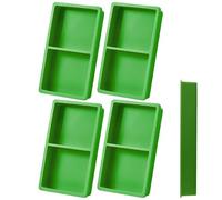 Silicone Freezer Trays, 4 Piece Stackable Set, Freeze Dryer Accessory, Sturdy Preservation Tool, Reusable Kitchen Supply, Perfect for Baking, Home Processing, Indoor Food, Candies, Storage