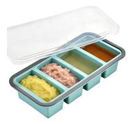 Silicone Freezer Trays With Lid,Heat Resistant Easy Release - Silicon Soup Portion Freeze Tray - For Sauce Broth Rice Liquid Leftover Butter Meal11.61x5.71x2.36 Inches