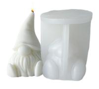 Silicone gnome 3D - plateau antiadhésif pour les vacances, moule décoratif clair | Création de savon fait pour accessoires d'artisanat en résine polyvalente, décoration d'ornements fai-d