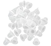 Silicone Godets à Pigments 200 Pièces en U pour Artistes | Usage Jetable et Recyclable, Forme U Souple, pour Sourcils, Eyeliner et Lèvres, Kit de 200 Pièces