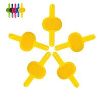 Silicone Grooming Strap Pad for Cats, Cat Self Groomer Brush, Adjustable Silicone Cat Self Groomer Brush, Ideal for Indoor Cats & Dogs (Yellow*5)