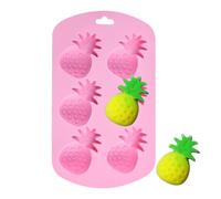 Silicone Gummy Candy Molds - 6-Cavity Fruit Shaped Non-Stick Reusable Supplies, Chocolate Candy Molds | For Family Friends Students Adults Men Women Birthday Party Holiday Bakings