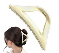 Silicone Hair Clips, Ergonomic Triangular Claw Clip, Creative Non-Slip Hair Accessory for Women Girls Commuting and Casual Use, Daily Wear Party Sports School, 4.53x1.89 inches