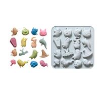 Silicone Halloween Candy Molds Non Stick Baking Chocolate Cake Moulds | Halloween Candy Molds Support Easy Release Of Detailed Treats With Flexible Silicone | Baking Moulds For Chocolate, Gummies,