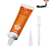 Silicone Haute Temperature,Colle Haute Temperature Four,Mastic Refractaire,Jusqu'à 1100 °C,Colle Barbecue Pour Cuisinières Cheminées Fours Etc,100 Ml