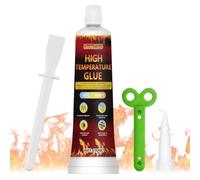 Silicone Haute Temperature, Colle Haute Température, Mastic Refractaire | 100ml Convient Pour le Scellement à Haute Température, Pour Four Diverses à Micro-Ondes, Voitures, Four, Electroménagers