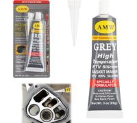 Silicone Haute Température,Joint D'étanchéité En Silicone,Mastic Hautes Températures,Haute Température Mastic Silicone Jusqu'à + 350°C ; Aucune Émission D'odeur Gênante ; Tube De 85g