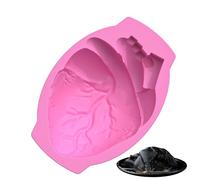 Silicone Heart, Large Human Heart Silicone, Reusable Cake Decoration, Non-Stick Kitchen Baking Tool for Halloween Decoration