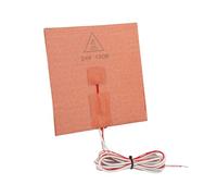 Silicone Hot Bed Mat - 150x150mm Orange Rubber Adhesive Back 150W 24V Efficient Rapid Heating Plate Reliable Thermal Pad | 3D Printer Heat Distribution Accessory, Safe Temperature Control for