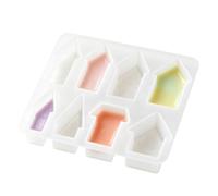 Silicone House Mould - 8 Cavity Craft Making Candle And Concrete Cast | Versatile DIY Tool Is Ideal For Home Studios, Craft Rooms, School Art Projects, And Handmade Holiday Gift Workshops
