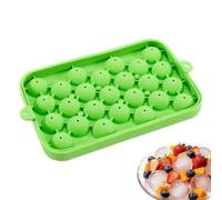 Silicone Ice Ball Tray - 25-Cavity Reusable Stackable With Removable Lid