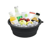 Silicone Ice Bowl - Cold Plunge Skincare Tool, 9.65 Inches Facial Cooling Bath Basin, Beauty Tool with Portable Design, Travel Essential with Foldable Structure, Skin Care Ice Bowl for Face Soaking