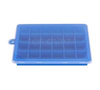 Silicone Ice Cube Tray | 24 - Cavity Square Ice Tray for Drinks/Cocktails/Coffee | Easy Release & Hanging Hole | Reusable Kitchen Tool (Blue)