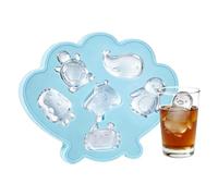 Silicone Ice Cube Tray Mold - Non Stick Food Grade Freezer Set, Easy Release with 6 Cavities Design, Drink Making Accessory with Flexible Build, Kitchen Tool with Multi Beverage Use, Ice Mold