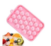 Silicone Ice Mold Set, Heart Shape Freezer Tray, Flexible Food Grade Ice Maker, Easy Release Large Cube Design, for Whiskey Cocktails Coffee Kitchen Parties Drinks Candy Use Home Bar Equipment