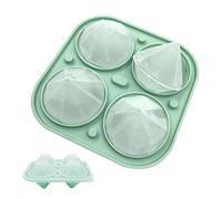 Silicone Ice Mold Tray - Food Grade Silicone 13.4x13.4cm 17.9x13cm | Icé Cube Mold With Easy Release Flexible Design, Cocktail Making, Beverage Cooling | Whiskey Ice Tray Kitchen Bar Party