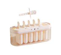 Silicone Ice Pop Mold Set, 6 Cavity Dessert Maker Kit, Reusable Ice Lolly Maker Tray, DIY Juice Milk Jam Dessert Tool, Fun Summer Party Kitchen Accessory, For Home Camping Holiday Use