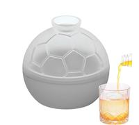 Silicone Ice Sphere Tray, Football Shape Novelty, Round Container Mold with Reliable Grip, Freezer Utility with Sl inish, Contemporary Accessory with Fashion Design, Cooling Tool for Family