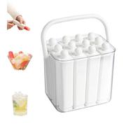 Silicone Ice Stick Tray with Storage Caddy & Handle,12 Cavity Twist-Release Ice Pop Molds With Lid,Reusable Rectangular Ice Cube Trays for Freezer,for Cocktails,Infused Water,Juice Drink，White