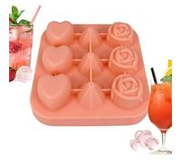 Silicone Ice Tray Easy-Release Food-Grade Flexible Reusable | Cube Ice Mold Silicone Tray for Kitchen Whiskey Coffee Juice Summer Bar Home Water Beverage