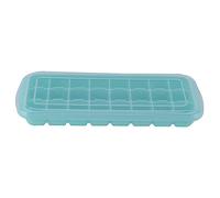Silicone Ice Tray with Lid 24 Grid Small Cubes Mold Easy Release BPA Free Kitchen Essential for Home Bar Cocktail Party Silicone Plastic 10x25cm (Verte)