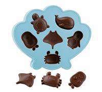 Silicone Ice Trays - Animal Shaped Freezer Mold, Easy Release Trays | For Restaurant Celebration Party Home Kitchen Camping Picnic Family Gathering Marine Creature Shapes