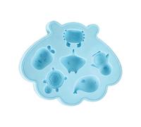 Silicone Ice Trays - Easy Release Animal Mold, Six Cavity Funny Cube Making Trays, Safe Food Grade Chilling Blocks, Reusable Nonstick Whiskey Drink Crafting - For Home Kitchens Summer Parties