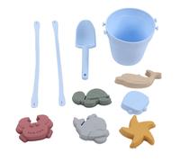 Silicone Jouets de plage Bébé Jouets de sable Set Comprend seau en silicone modèle animal Pelle à sable