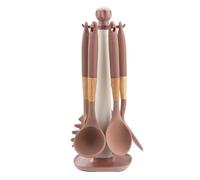 Silicone Kitchen Utensils Set - Heat Resistant 7 Piece Cooking Tools, Nonstick Safe Utensil Set with Easy Clean, Kitchen Accessories, Cooking Tool Kit, Baking Mixing Setsfor Home Camping